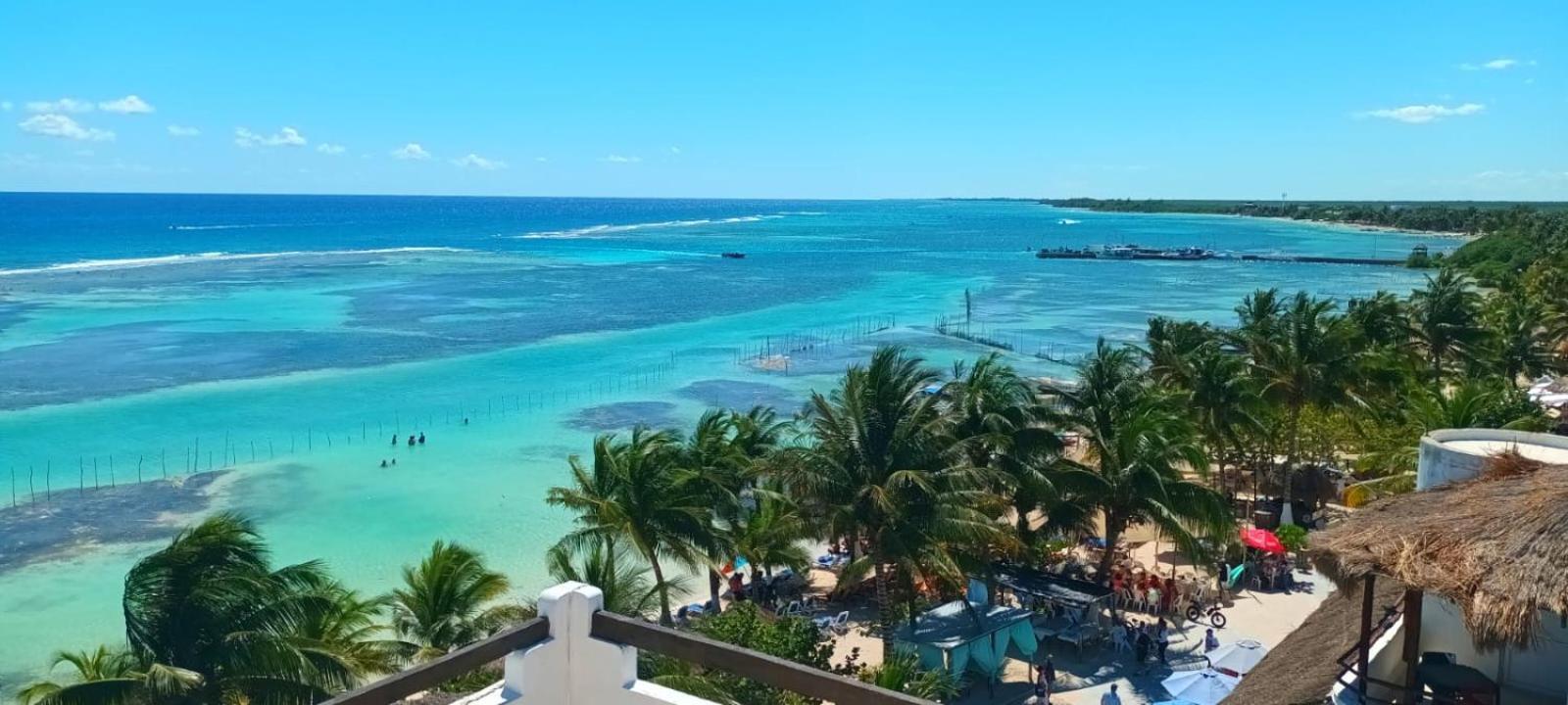 Hotel Blue Reef Frente Al Mar Mahahual Ngoại thất bức ảnh