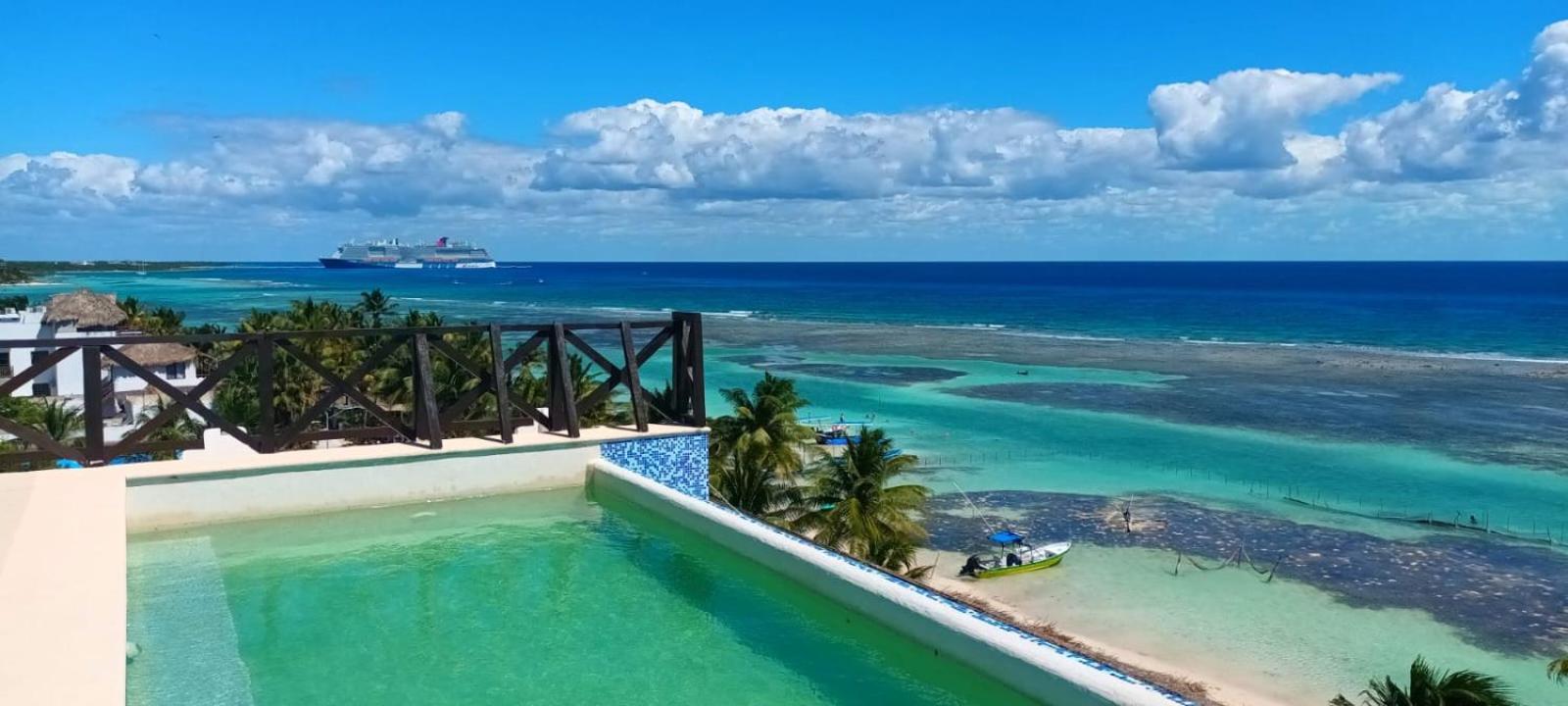 Hotel Blue Reef Frente Al Mar Mahahual Ngoại thất bức ảnh