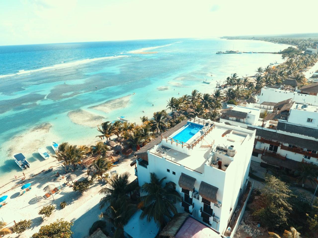 Hotel Blue Reef Frente Al Mar Mahahual Ngoại thất bức ảnh