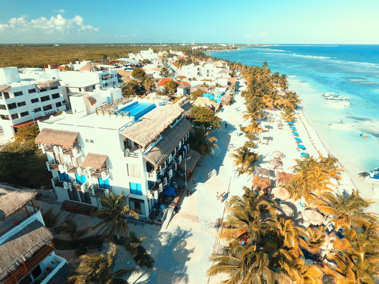 Hotel Blue Reef Frente Al Mar Mahahual Ngoại thất bức ảnh